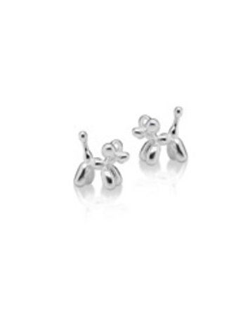 Peridot Balloon Dog Studs