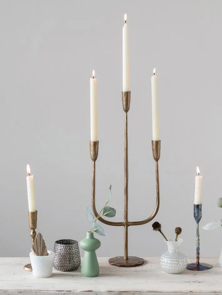 Cast Iron Taper Candle Holder - The Cove Boutique