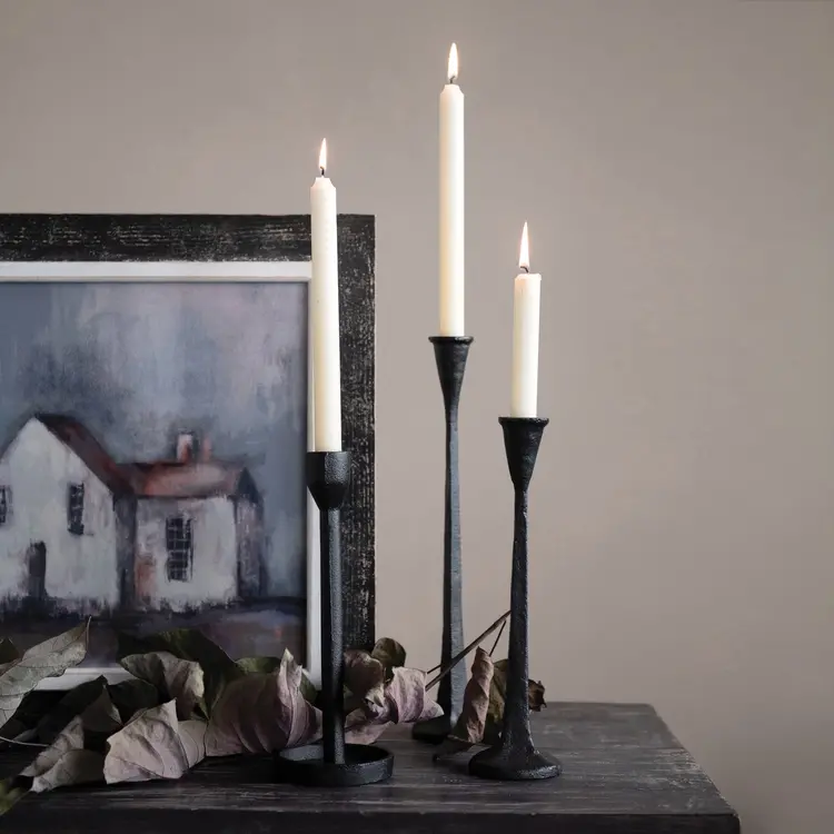 Creative Co-op Cast Iron Taper Candle Holder