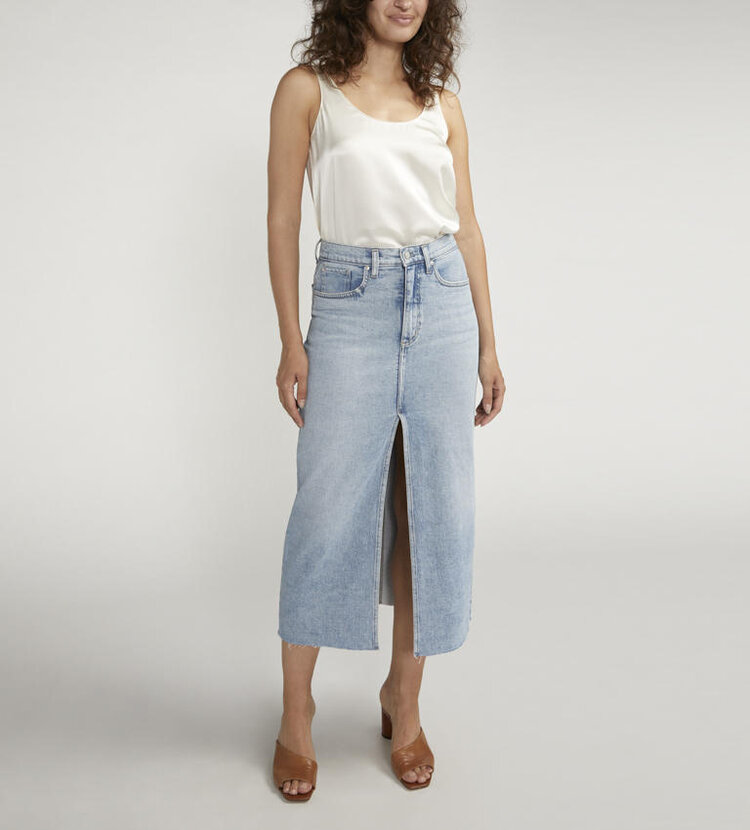 Silver Jeans Co. Denim Midi Skirt