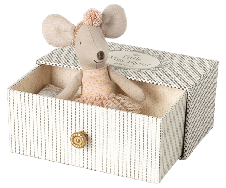 Maileg Maileg  Little Sister Dance Mouse in Daybed