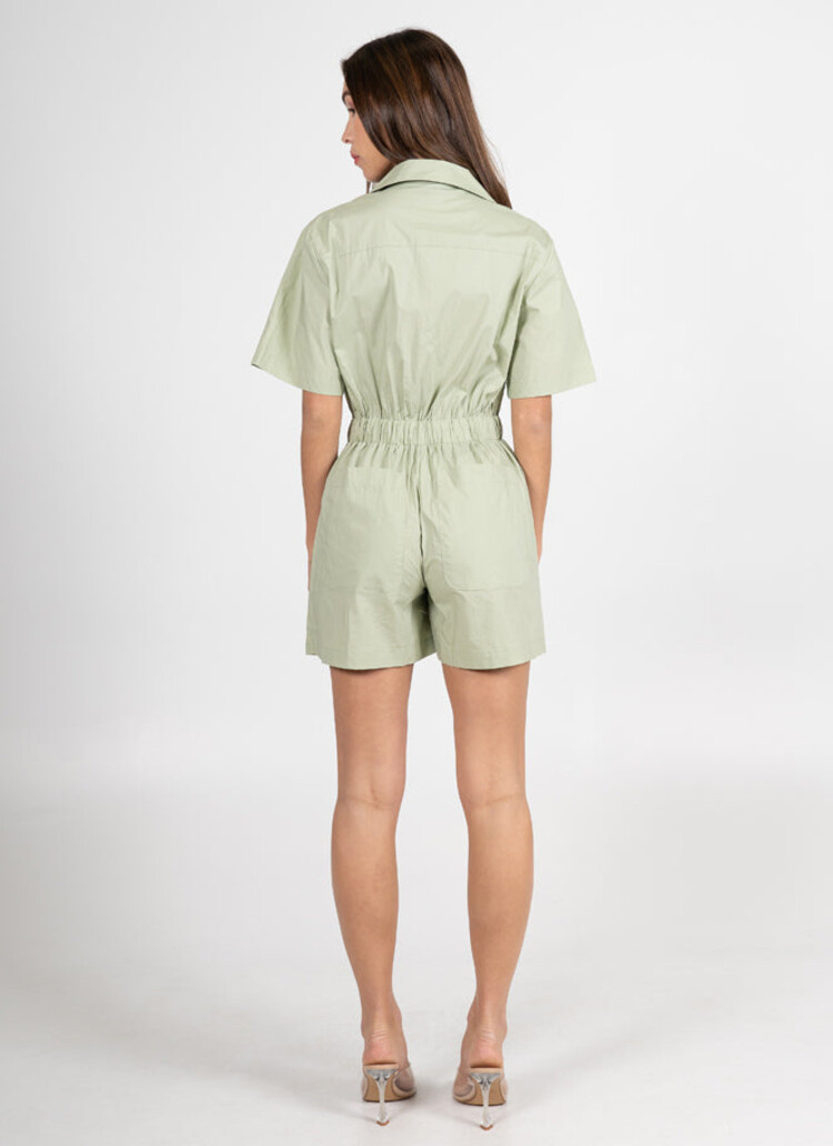 C'est Moi Cotton Short Sleeve Romper