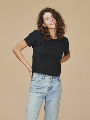 Jungmaven cropped ojal tee
