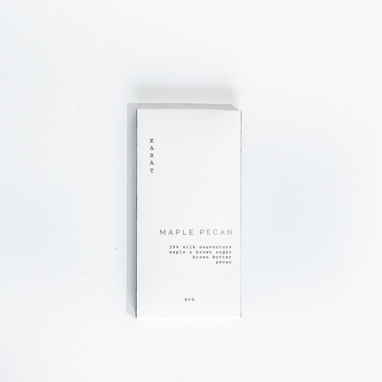 Karat Chocolate Karat Chocolate Bar Maple+Pecan