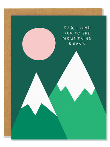Badger & Burke Father's Day Mountain Card