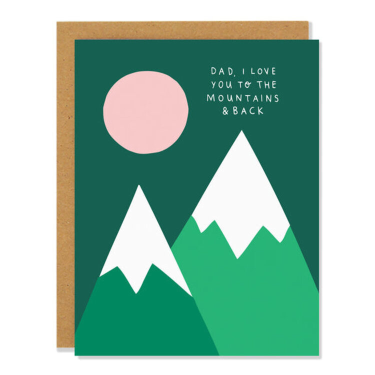 Badger & Burke Father's Day Mountain Card