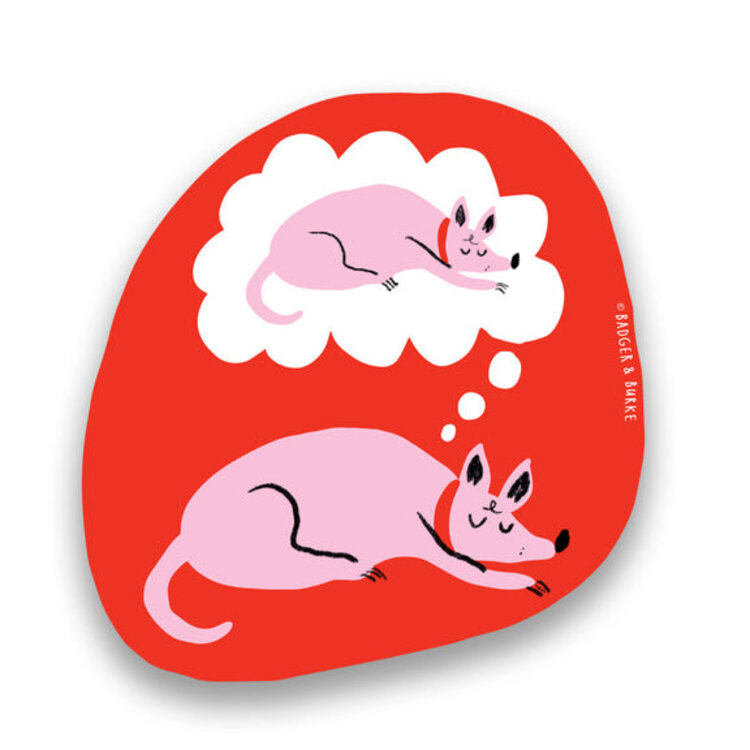 Badger & Burke Dreaming Dog Sticker