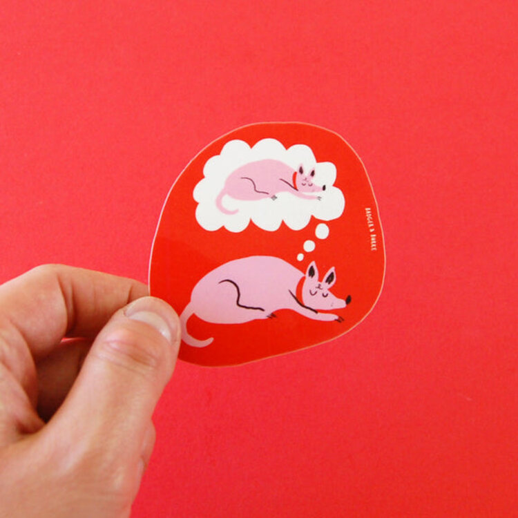 Badger & Burke Dreaming Dog Sticker