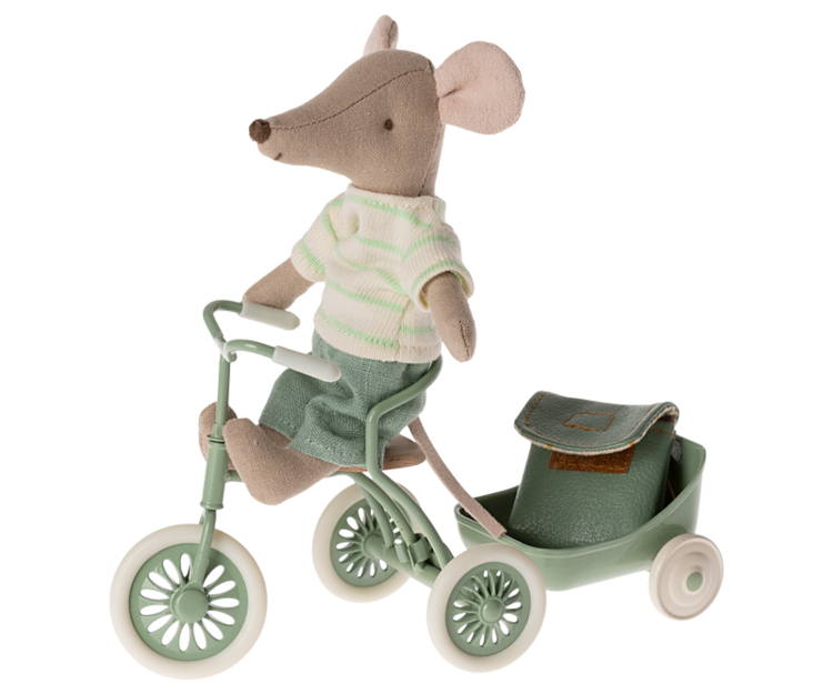 Maileg Tricycle Mouse - Big Brother - Mint