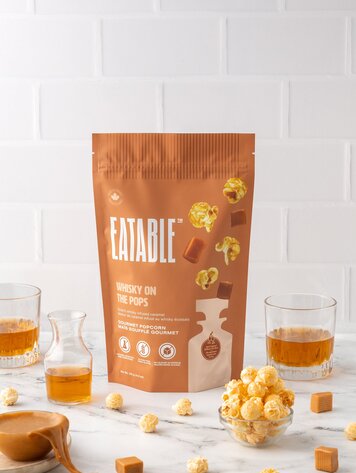 Eatable Popcorn Whisky On the Pops - Gourmet Caramel Popcorn
