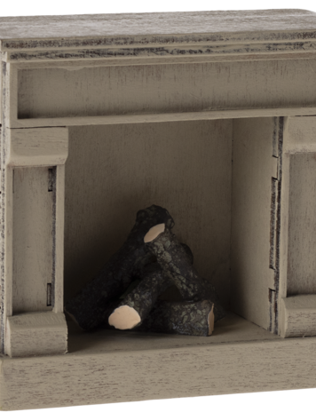 Maileg Fireplace, Mouse - Off White