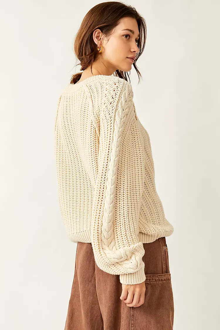 Free People Frankie Cable Sweater