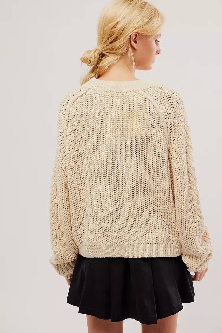 Free People Frankie Cable Sweater