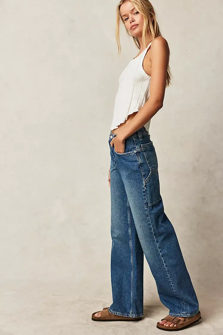 Free People Tinsley Baggy High-Rise Jeans