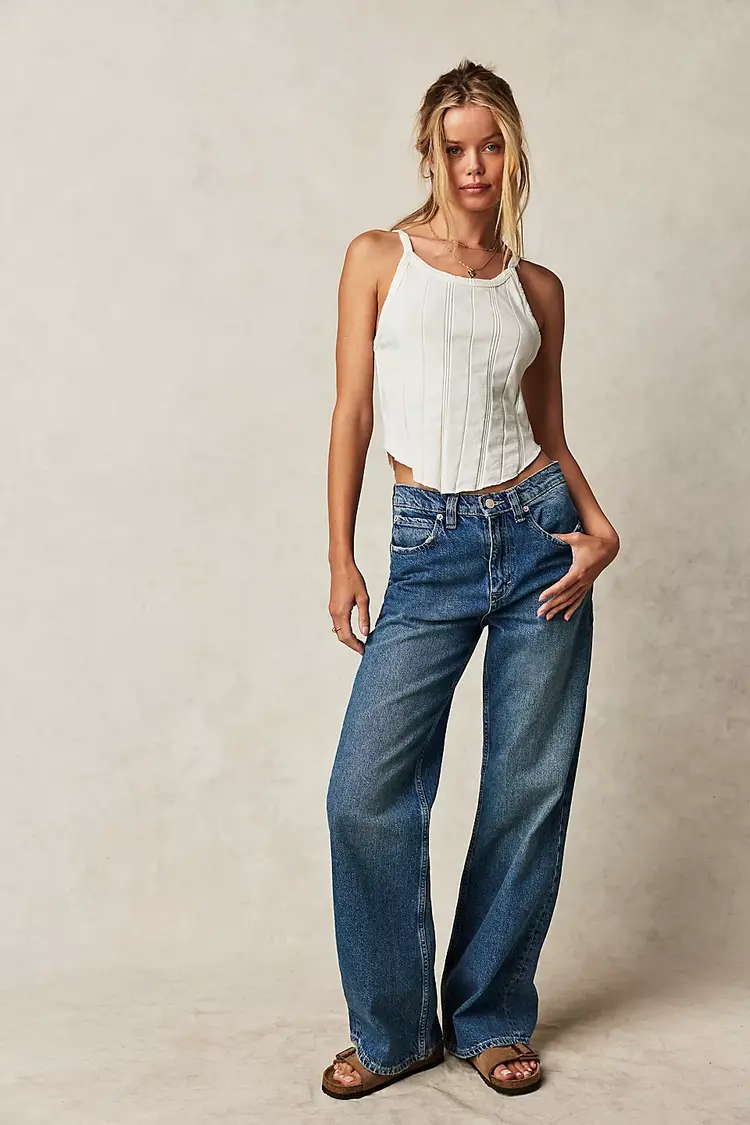 Free People Tinsley Baggy High-Rise Jeans