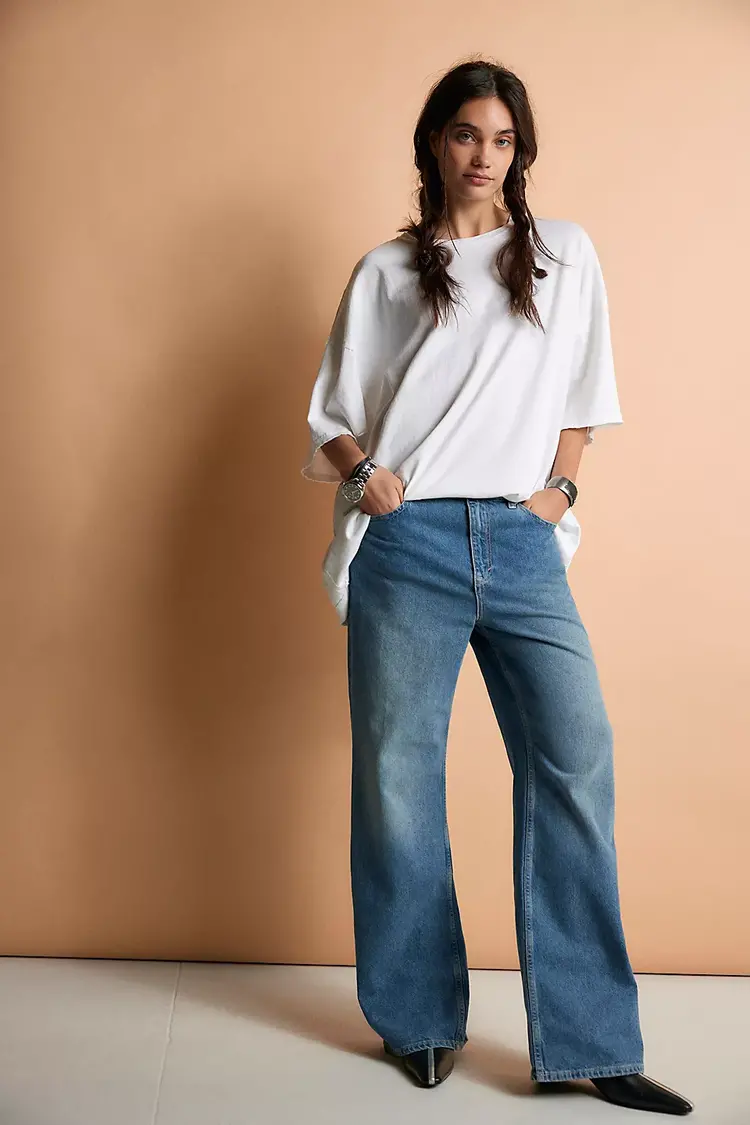 Free People Tinsley Baggy High-Rise Jeans