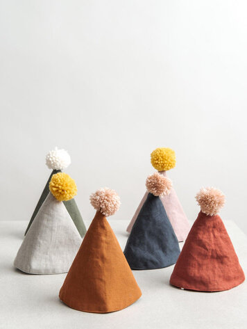Confetti Mill Linen Birthday Hat