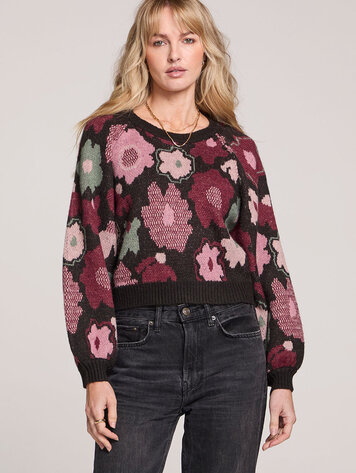 Ameri　NUANCE BODY LINE LOOSE KNIT TOP Knit Off Shoulder Long Sleeve Top – Urban Planet