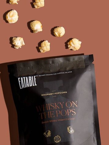 Eatable Popcorn Mini Whisky On the Pops - Gourmet Caramel Kettle Popcorn