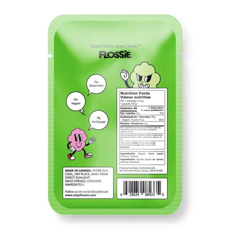 Flossie Green Apple Cotton Candy