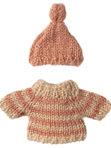 Maileg Big Sister Mouse Knitted Sweater & Hat