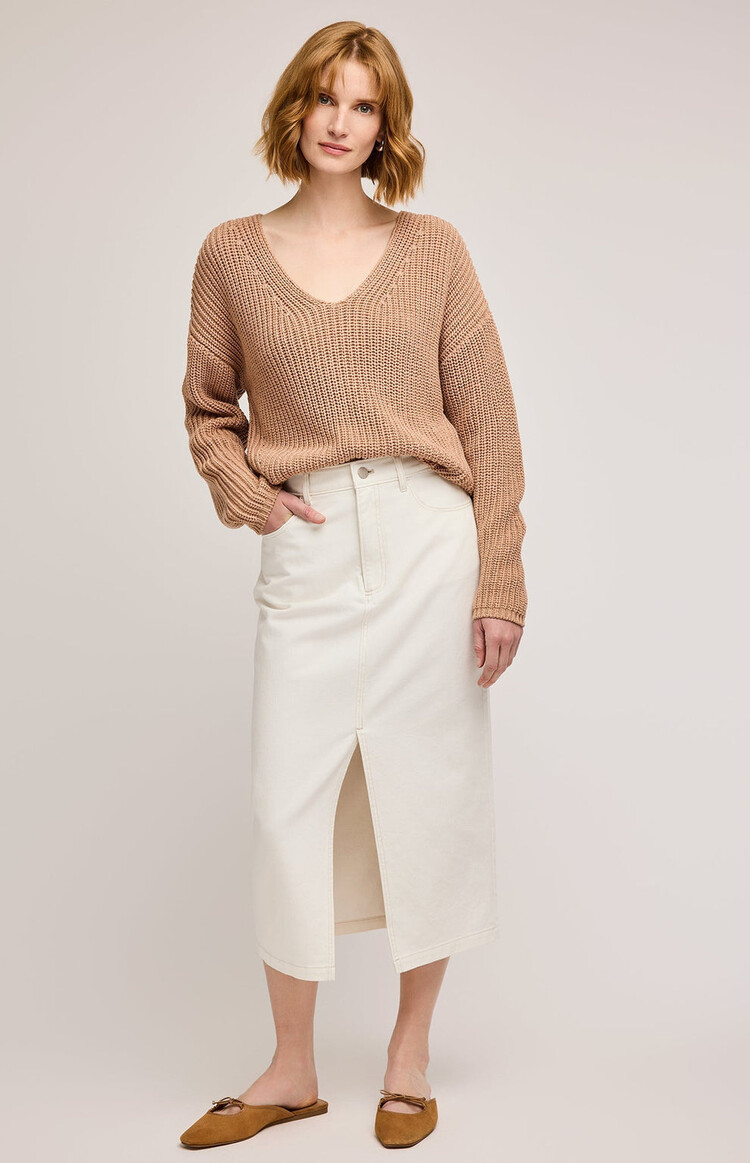 Gentle Fawn Spencer V-Neck Knit Sweater