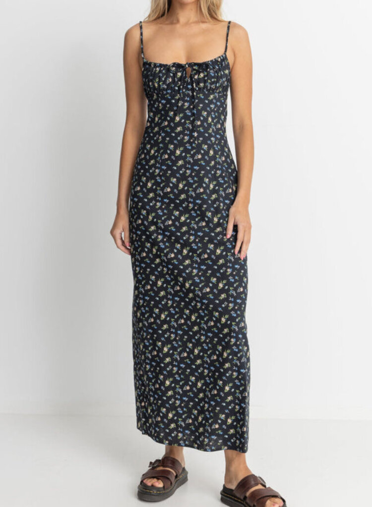 Rhythm Fleur Floral Gathered Maxi Dress