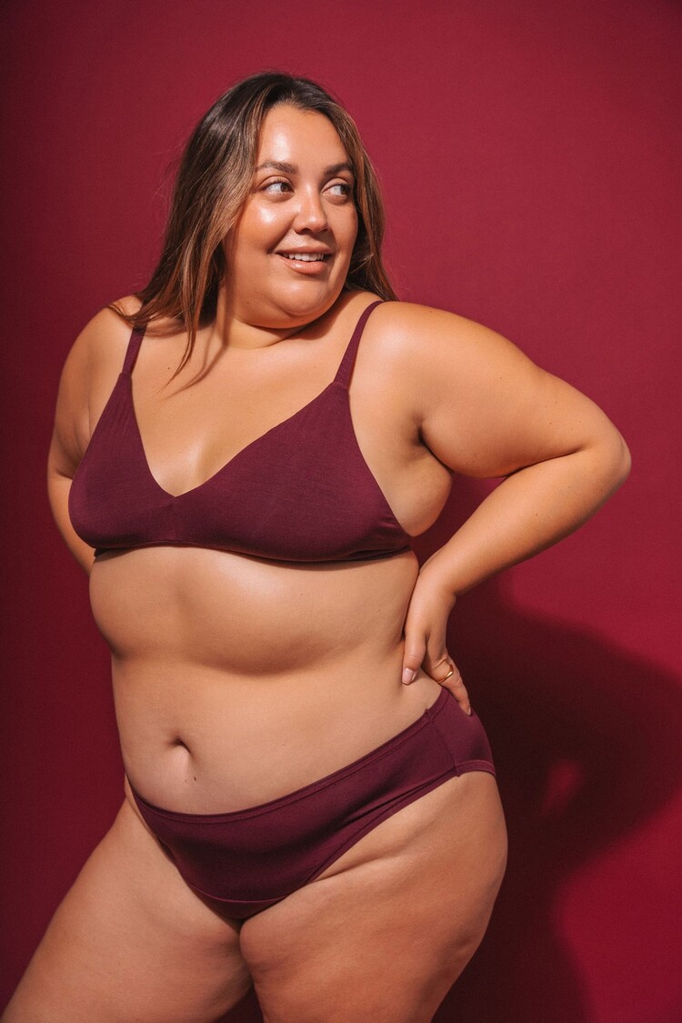 Huha Special Edition Maroon - Triangle Bra