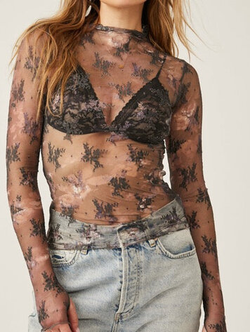 Free People Printed Lady Lux Layering