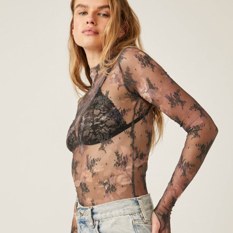 Free People Printed Lady Lux Layering