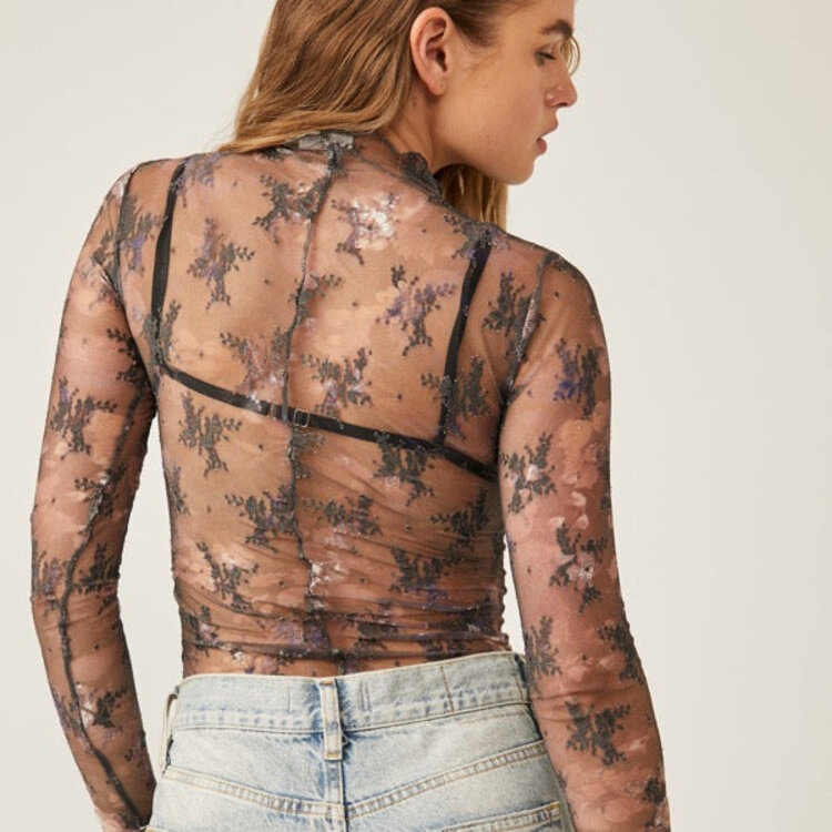 Free People Printed Lady Lux Layering