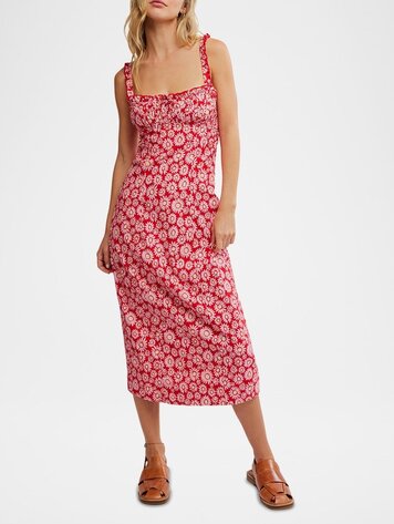 Free People Lucinda Printed Midi Dress