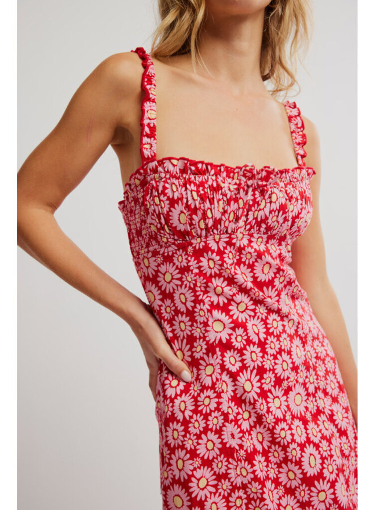 Free People Lucinda Printed Midi Dress