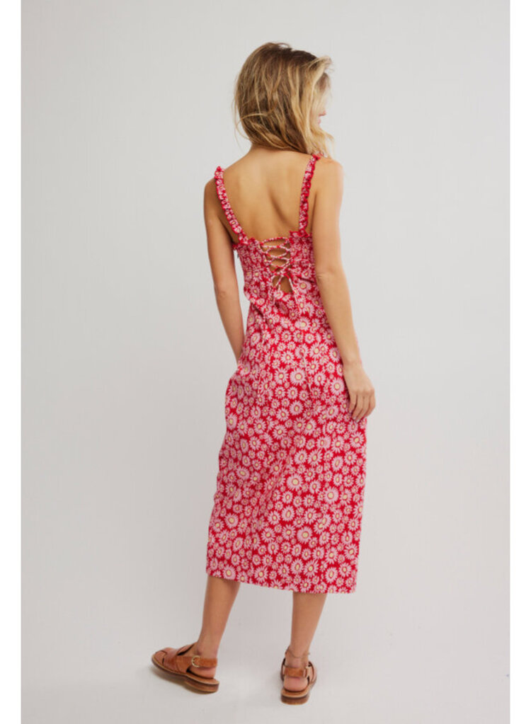 Free People Lucinda Printed Midi Dress