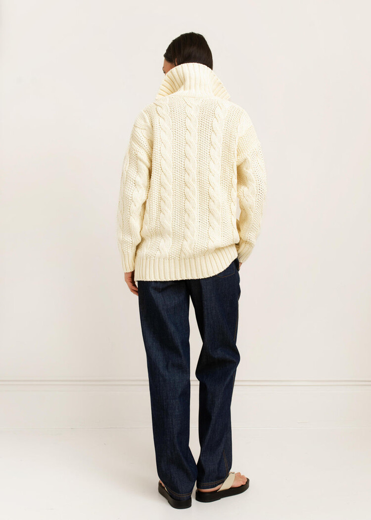 Paper Label Marelle Cable Cardigan