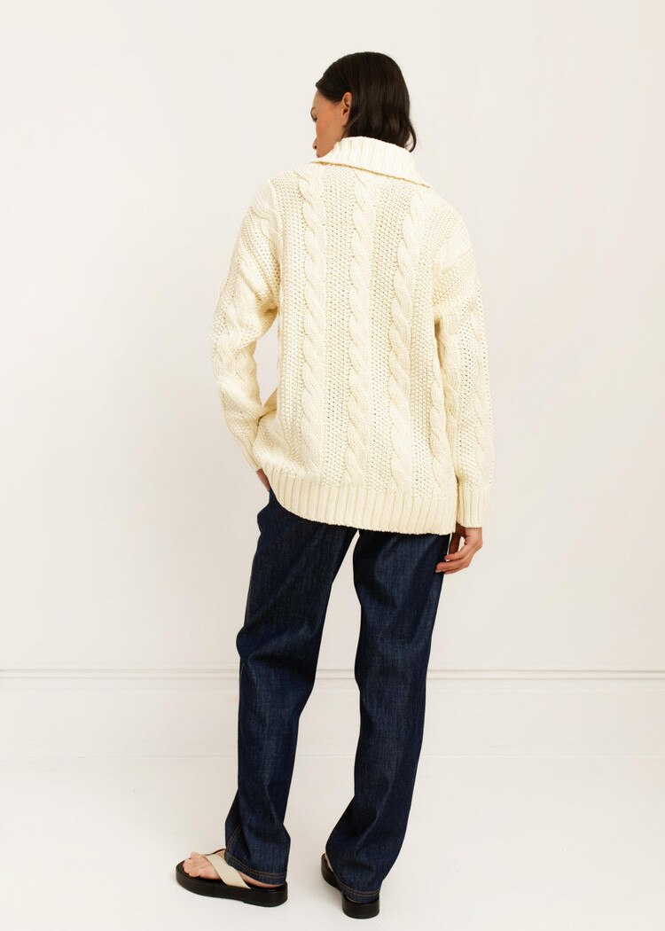 Paper Label Marelle Cable Cardigan