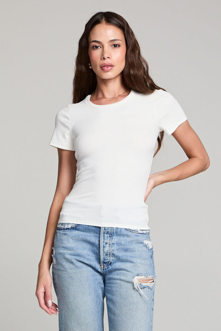 Saltwater Luxe Crew Neck Short Sleeve Slim Tee
