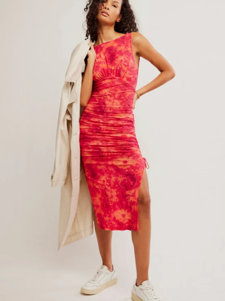 Free People Take Me Away Midi Dress