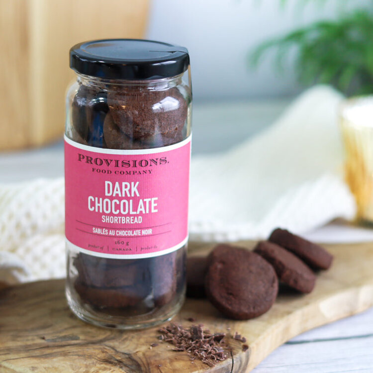 Provisions Food Company Dark Chocolate Shortbread