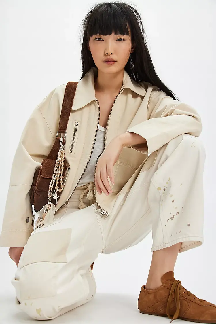 Free People Sally Solid Canvas Jacket