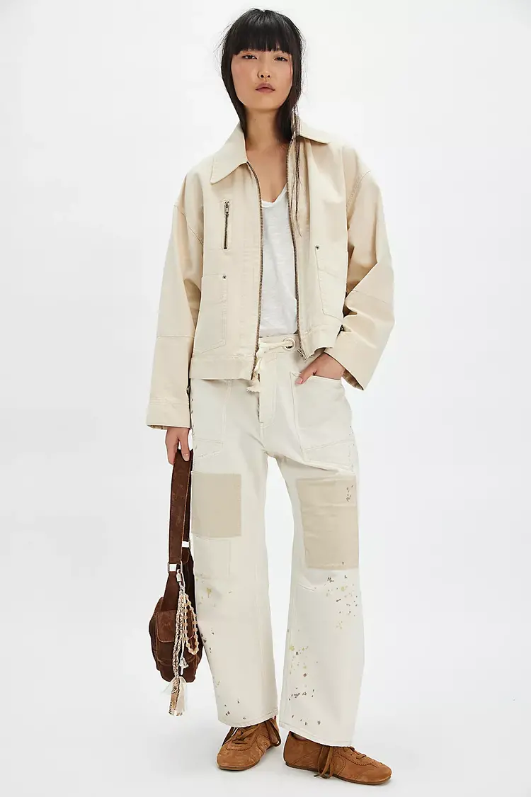 Free People Sally Solid Canvas Jacket