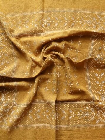 Eco Raw Studio Desert Gold Classic Print Naturally Dyed Bandana