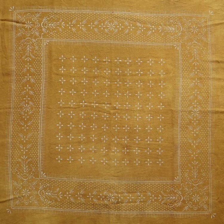 Eco Raw Studio Desert Gold Classic Print Naturally Dyed Bandana