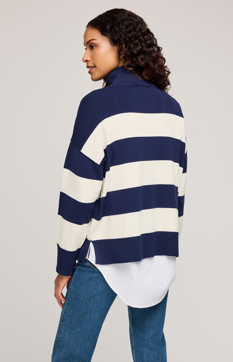Gentle Fawn Idris Half Zip Polo Sweater