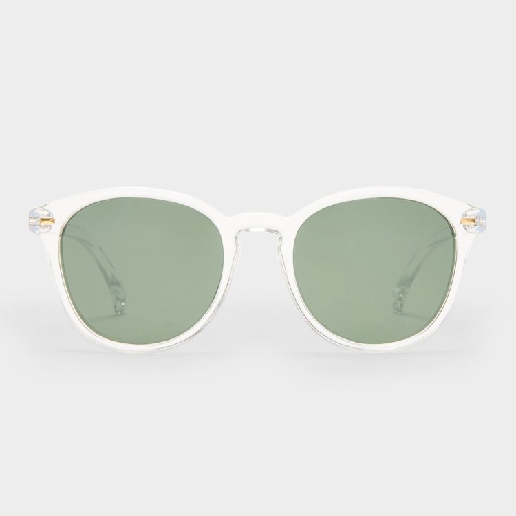 Le Specs Bandwagon Sunglasses Clear Crystal Clear