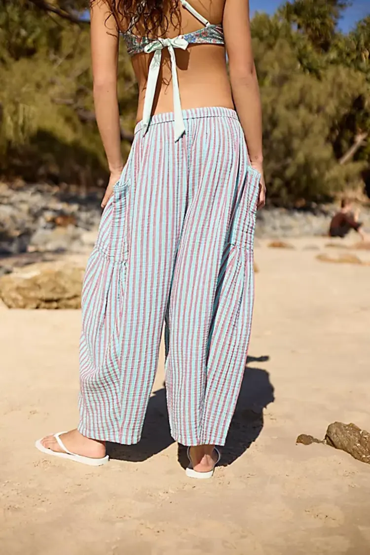Free People Striped Quinn Pant