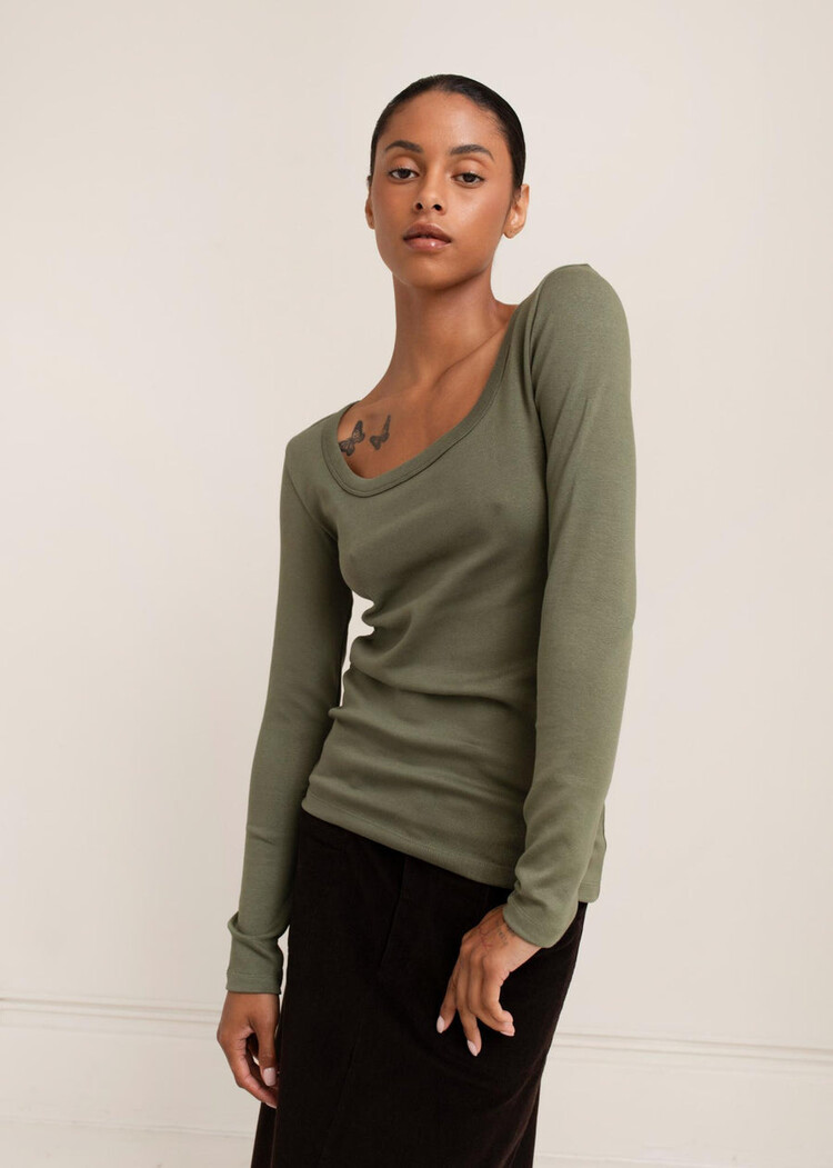 Paper Label Toni Square Neck