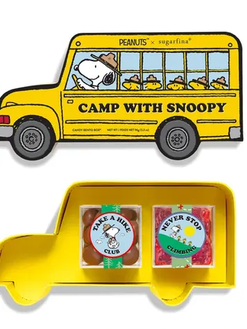 Sugarfina Camp with Snoopy 2pc Bento Box
