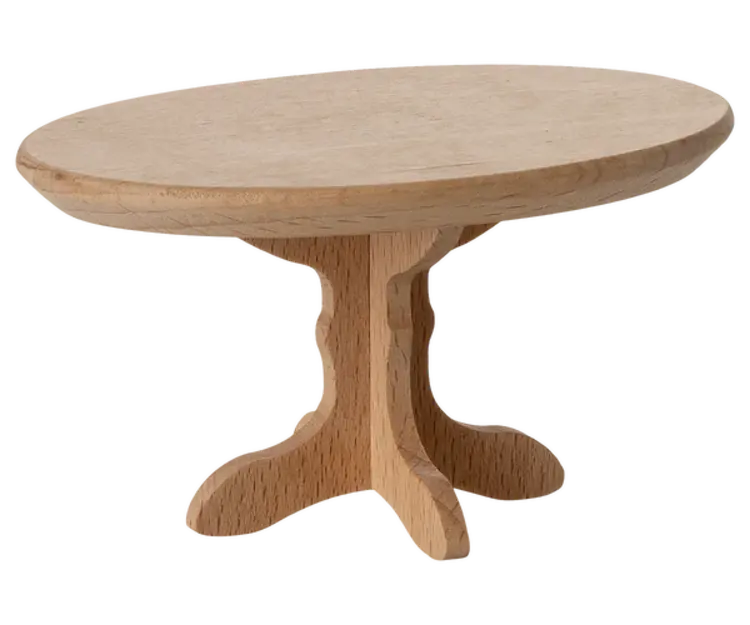 Maileg Mouse Oval Coffee Table - Nature