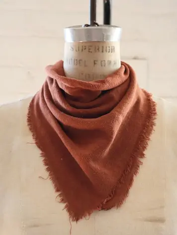 Eco Raw Studio Terracotta Solid Naturally Dyed Bandana
